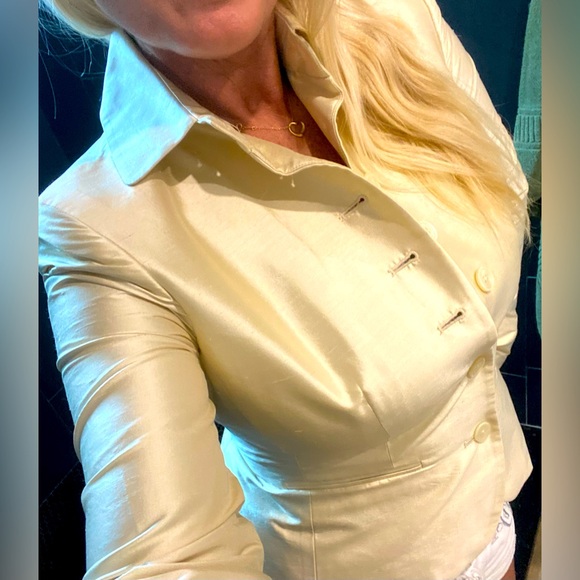 Ralph Lauren Jackets & Blazers - Ralph Lauren 💯% Silk Champagne Blazer / Jacket |Size 6